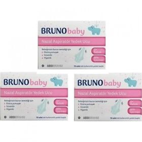Bruno 3x10 Adet Baby Nazal Aspiratör Yedek Uç
