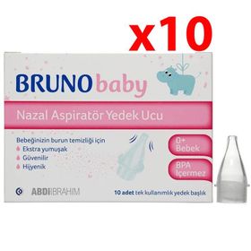 Bruno Baby 10x10'lu Nazal Aspiratör Yedek Ucu