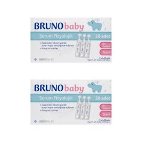 Bruno Baby 5x20 ml Flakon 2 Kutu Serum Fizyolojik Burun Aspiratörü