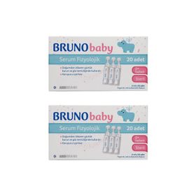 Bruno Baby 5x20 ml Flakon 2 Kutu Serum Fizyolojik Burun Aspiratörü
