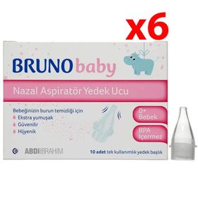Bruno Baby Nazal 10'lu 6 Adet Aspiratör Yedek Uç