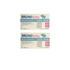 Bruno Baby Serum Fizyolojik 20x5 ml 2'li Burun Damlası
