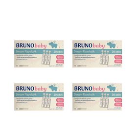 Bruno Baby Serum Fizyolojik 20x5 ml 4'lü Burun Damlası