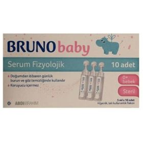 Bruno Baby Serum Fizyolojik 5 ml X 10 Adet Tek Kullanımlık Flakon