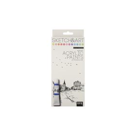 Bruno Visconti 70-0055 Pastel Renkler 12x12 ml Akrilik Boya Seti
