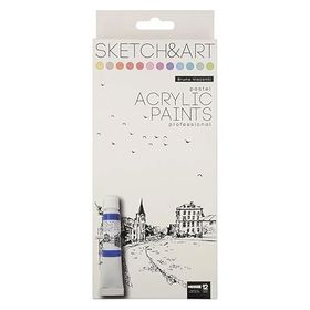 Bruno Visconti 70-0055 Pastel Renkler 12x12 ml Akrilik Boya Seti