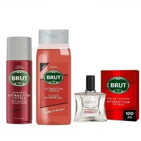 Brut Attraction Totale EDT 100 ml Erkek Parfüm Seti