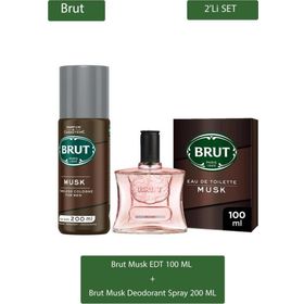 Brut Musk Edt 100 ml Erkek Parfum Seti