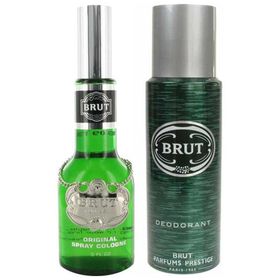 Brut Plexı Madalyon EDT 100 Ml ve 200 Ml Deodorant Erkek Set 2'Li