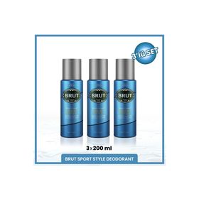 Brut Sport Style 200 ML 3'lü Sprey Erkek Deodorant