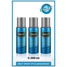 Brut Sport Style 200 ML 3'lü Sprey Erkek Deodorant