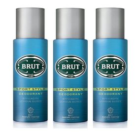 Brut Sport Style 200 ML 3'lü Sprey Erkek Deodorant