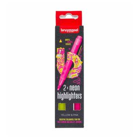 Bruynzeel 60283002 2'li Neon Pembe-Sarı Highlighter Kalem Seti