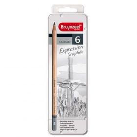Bruynzeel 6'lı Set Expression Graphite Dereceli Kalem