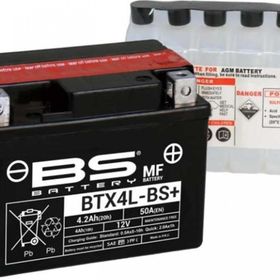 BS Battery BTX4L-BS / BTZ5S-BS 12V4AH 2019-2022 Honda C125 Super Cub Akü