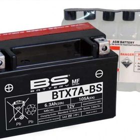 BS Battery BTX7A-BS 2001-2011 Hyosung Rx 125 Akü