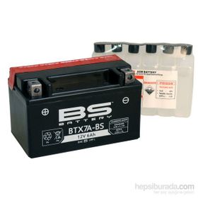 BS Battery BTX7A YTX7A 12 V 6 Ah AGM Bakımsız Motosiklet Aküsü