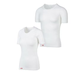BSM 10323 Ekru Viloft Sıfır Yaka Kısakol Unısex Termal Body