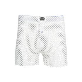 BSM 13704 Yıldız Baskılı Beyaz Erkek Boxer