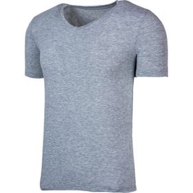 BSM 41603 Gri Modal V Yaka Kısa Kol Erkek Body