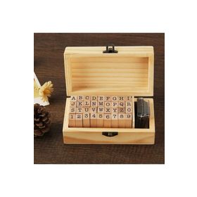 BSSM 38 Parça Eğitici Ahşap Retro Damga Mühür Seti