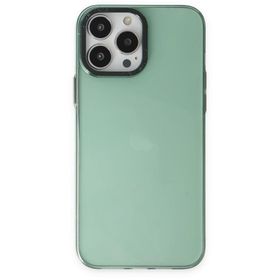 BSSM Anka PC Sert Metal Kapak - Yeşil iPhone 14 Pro Kılıf