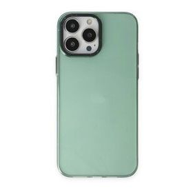 BSSM Anka PC Sert Metal Kapak - Yeşil iPhone 14 Pro Kılıf