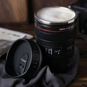 BSSM Çelik Objektif Lens Tasarımlı Kupa Bardak