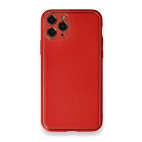 BSSM Coco Deri Silikon Kapak - Kırmızı iPhone 11 Pro Max Kılıf