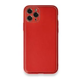 BSSM Coco Deri Silikon Kapak - Kırmızı iPhone 11 Pro Max Kılıf