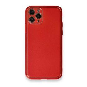 BSSM Coco Deri Silikon Kapak - Kırmızı iPhone 11 Pro Max Kılıf