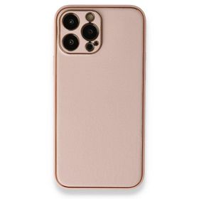 BSSM Coco Deri Silikon Kapak - Pembe iPhone 13 Pro Kılıf