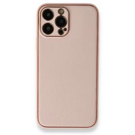 BSSM Coco Deri Silikon Kapak - Pembe iPhone 13 Pro Kılıf