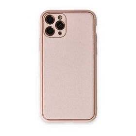 BSSM Coco Deri Silikon Kapak - Pudra iPhone 11 Pro Max Kılıf