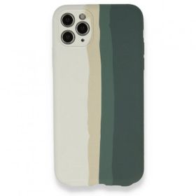 BSSM Ebruli Lansman Silikon - Beyaz Gri iPhone 11 Pro Kılıf