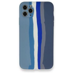 BSSM Ebruli Lansman Silikon - Mavi Gri iPhone 11 Pro Kılıf