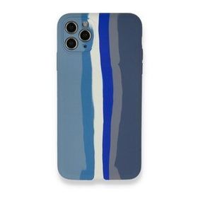 BSSM Ebruli Lansman Silikon - Mavi Gri iPhone 11 Pro Kılıf