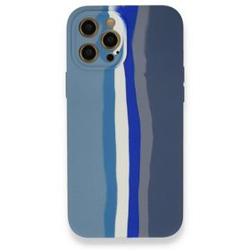 BSSM Ebruli Lansman Silikon - Mavi Gri iPhone 12 Pro Kılıf