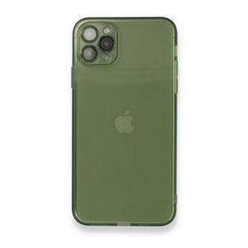 BSSM Fly Lens Silikon - Yeşil iPhone 11 Pro Max Kılıf