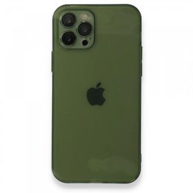 BSSM Fly Lens Silikon - Yeşil iPhone 12 Pro Kılıf