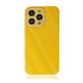 BSSM Glass Kapak - Sarı iPhone 13 Pro Kılıf