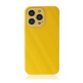 BSSM Glass Kapak - Sarı iPhone 13 Pro Kılıf