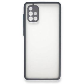 BSSM Gri Samsung Galaxy A71 Montreal Silikon Kapak Kılıf