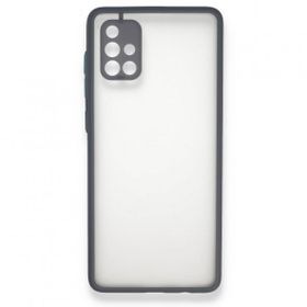 BSSM Gri Samsung Galaxy A71 Montreal Silikon Kapak Kılıf