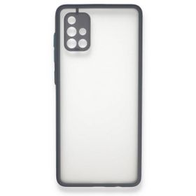 BSSM Gri Samsung Galaxy A71 Montreal Silikon Kapak Kılıf