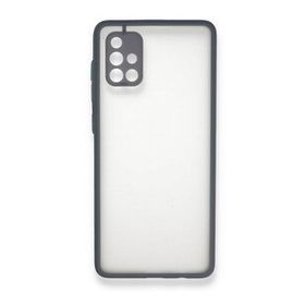 BSSM Gri Samsung Galaxy A71 Montreal Silikon Kapak Kılıf