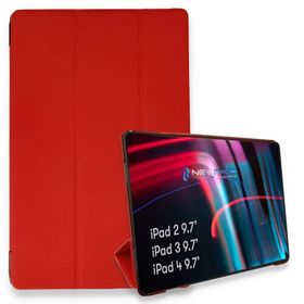 BSSM iPad 4 9.7 Tablet Smart Kırmızı Kılıf