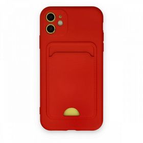 BSSM iPhone 11 Kelvin Kartvizitli Silikon Kırmızı Kılıf