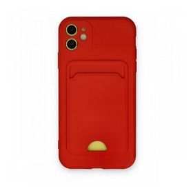 BSSM iPhone 11 Kelvin Kartvizitli Silikon Kırmızı Kılıf