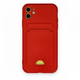 BSSM iPhone 11 Kelvin Kartvizitli Silikon Kırmızı Kılıf